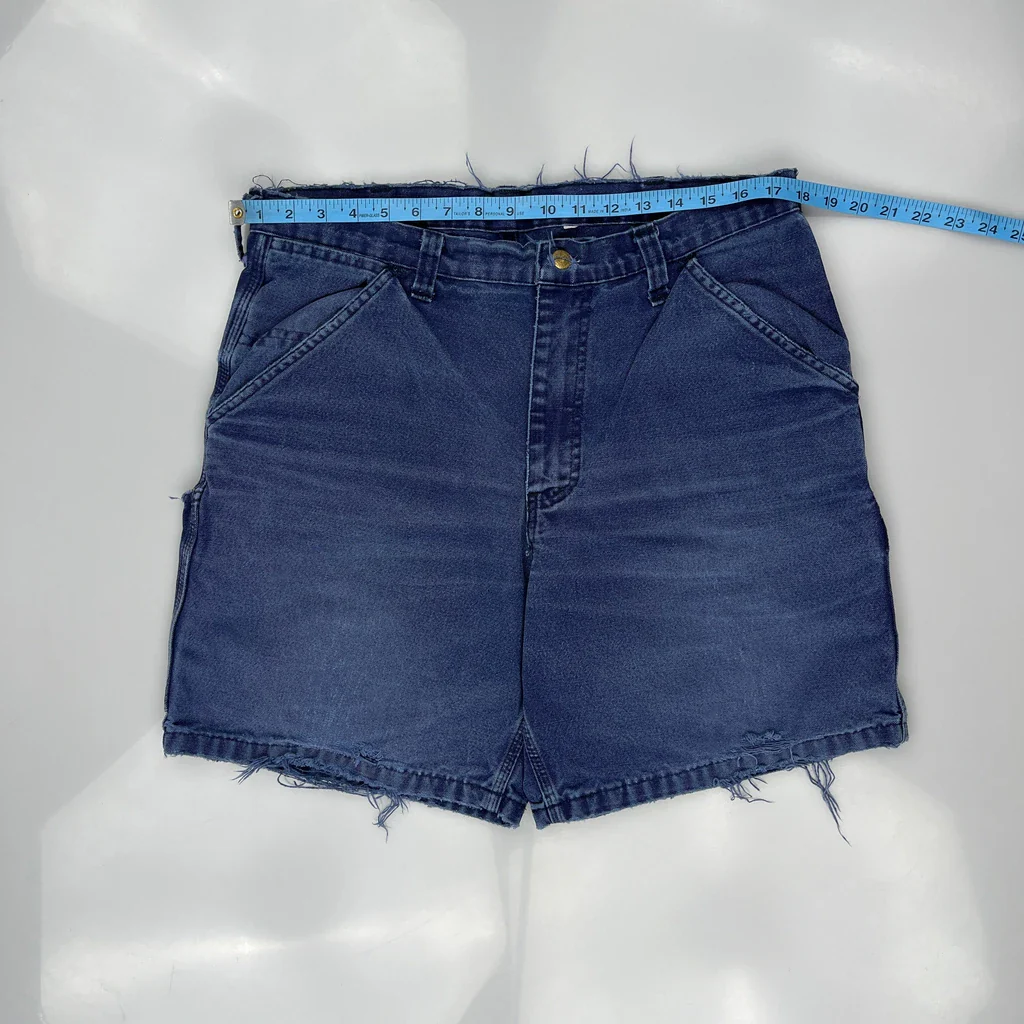 Tough Duck Denim Shorts - 35W 6L Blue Denim - Image 3