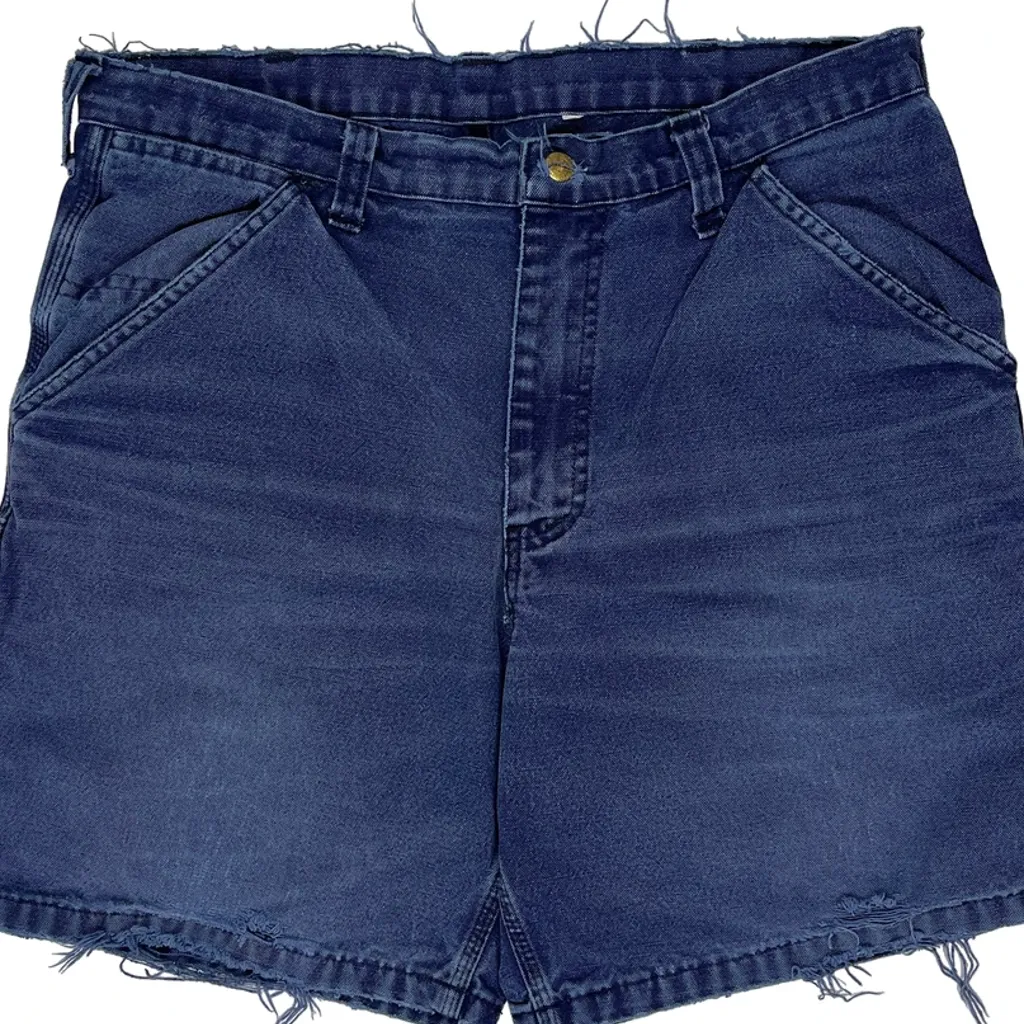 Tough Duck Denim Shorts - 35W 6L Blue Denim - Image 8