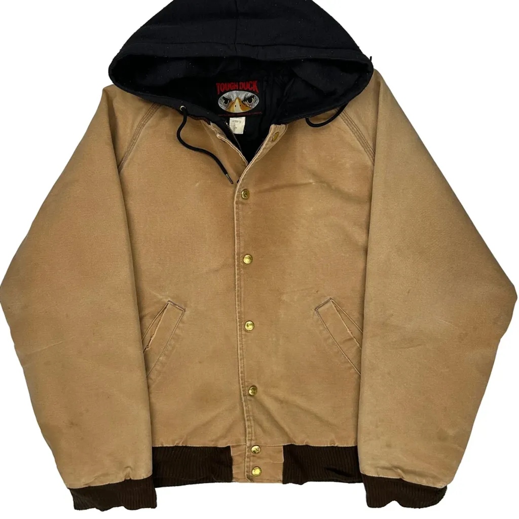 Tough Duck Jacket - Large Beige Cotton - Image 4