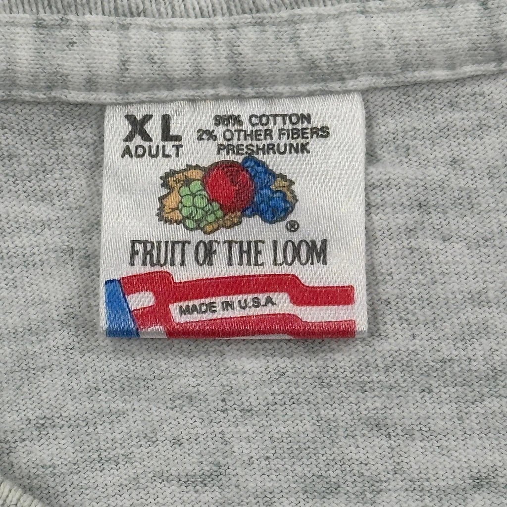 Track Champion Fruit Of The Loom Graphic T-Shirt - XL Grey Cotton - Image 3