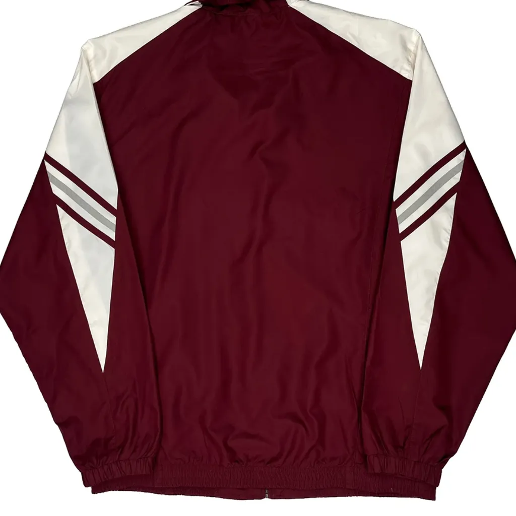 Track & Field Adidas Jacket - Small Burgundy Polyester - Image 7