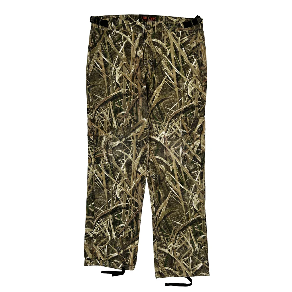 Trail Crest Camo Cargo Trousers - 31W 27L Camo Cotton Blend - Image 2