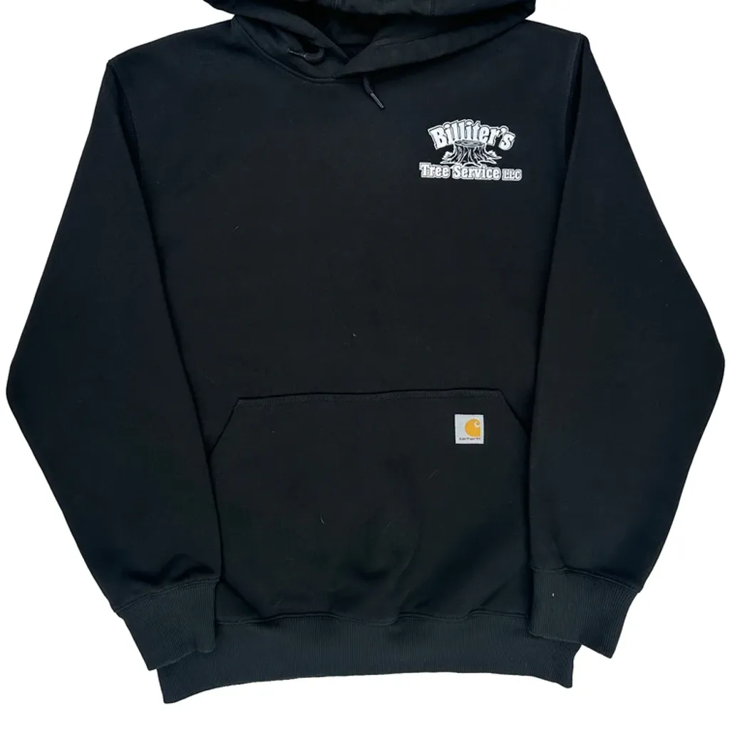 Tree Service Carhartt Hoodie - Medium Black Cotton Blend - Image 4