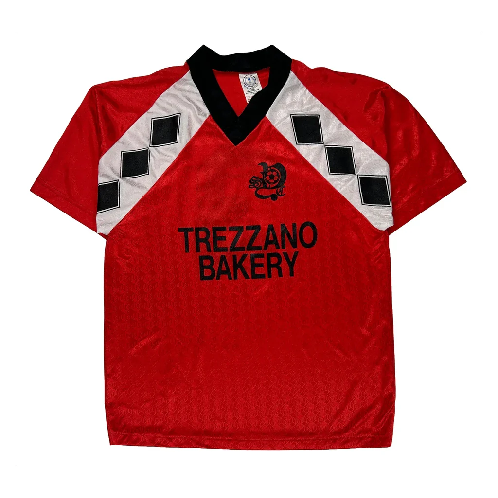 Trezano Bakery Unbranded Football Shirt - Small Red Polyester