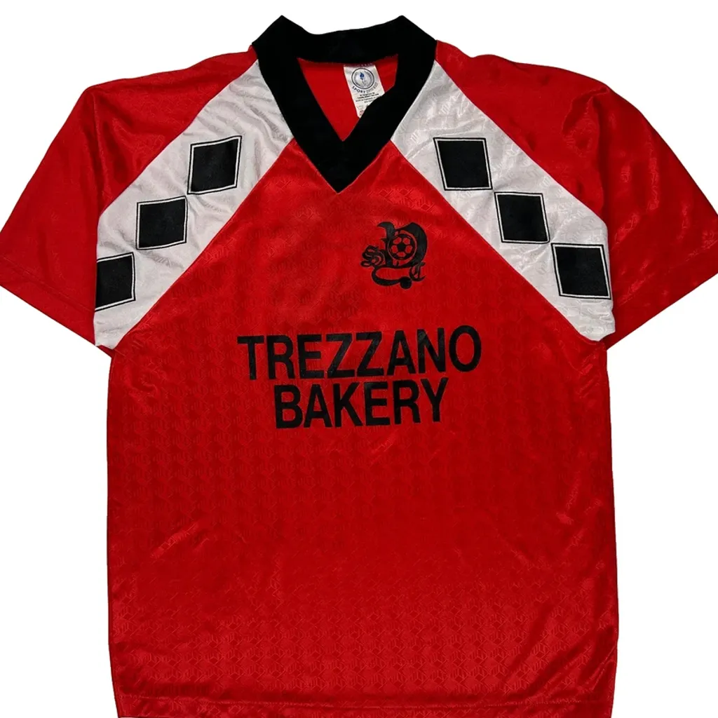 Trezano Bakery Unbranded Football Shirt - Small Red Polyester - Image 5