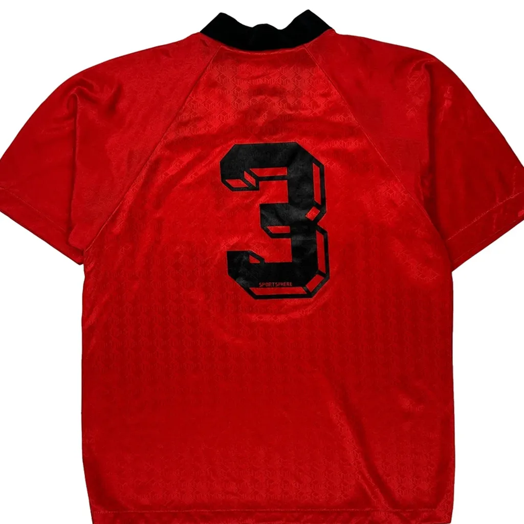 Trezano Bakery Unbranded Football Shirt - Small Red Polyester - Image 6