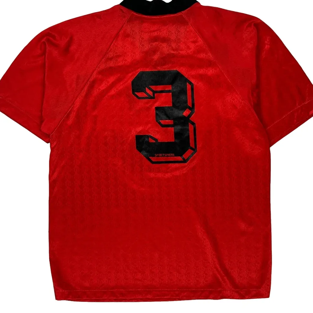 Trezano Bakery Unbranded Football Shirt - Small Red Polyester - Image 7