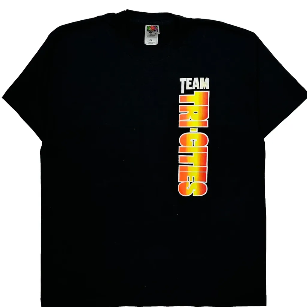 Tri-Cities Wrestling Fruit Of The Loom Single Stitch T-Shirt - XL Black Cotton Blend - Image 4