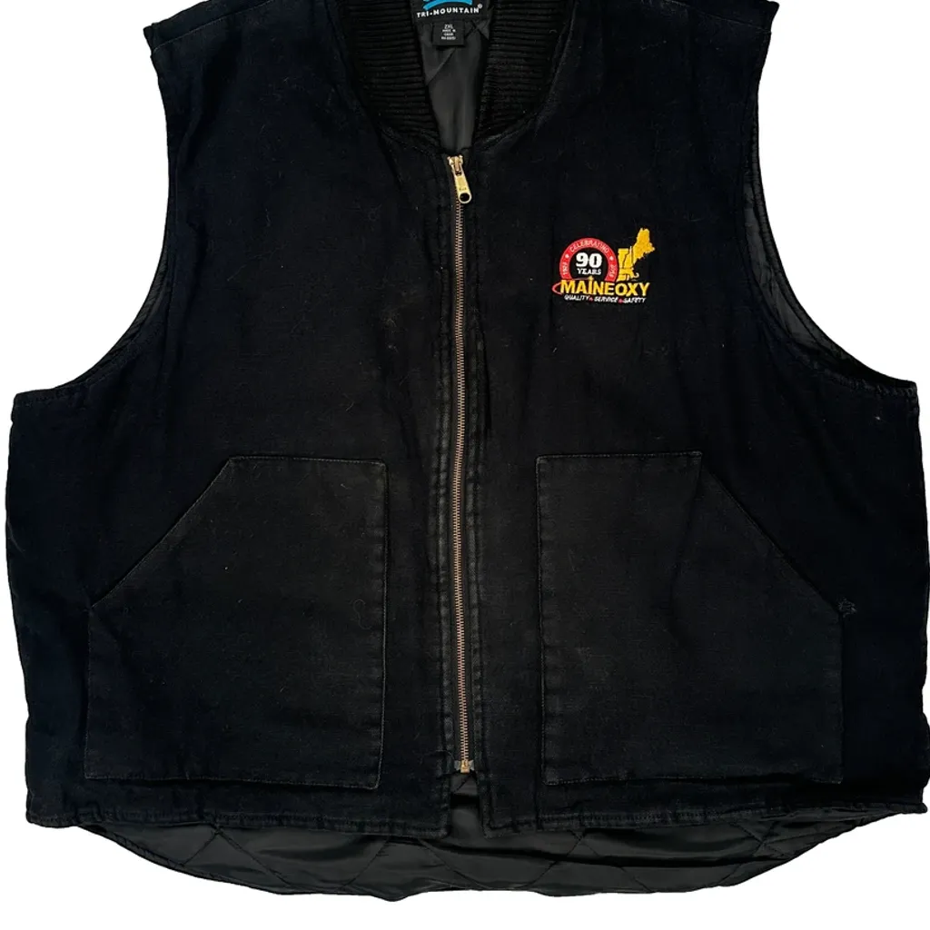Tri-Mountain Workwear Gilet - 2XL Black Polyester - Image 5