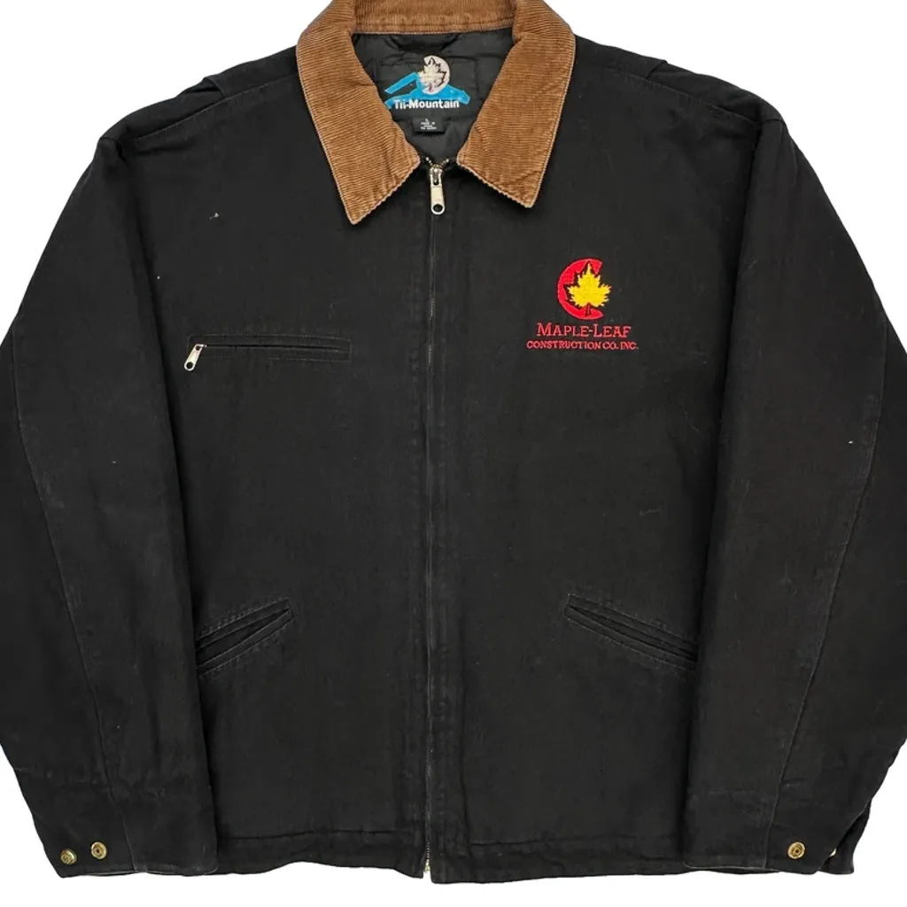 Tri-Mountain Detroit Workwear Jacket - Large Black Cotton - Image 4
