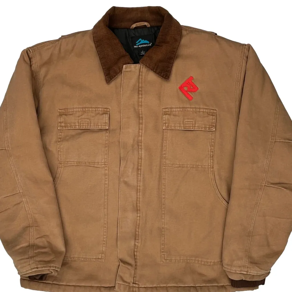 Tri-Mountain Jacket - Large Brown Cotton - Image 5