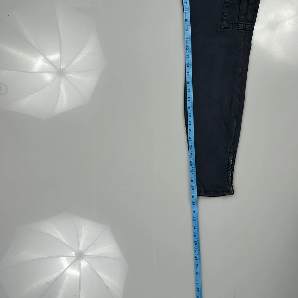 True Religion Cargo Trousers - 27W UK 8 Grey Cotton - Image 5
