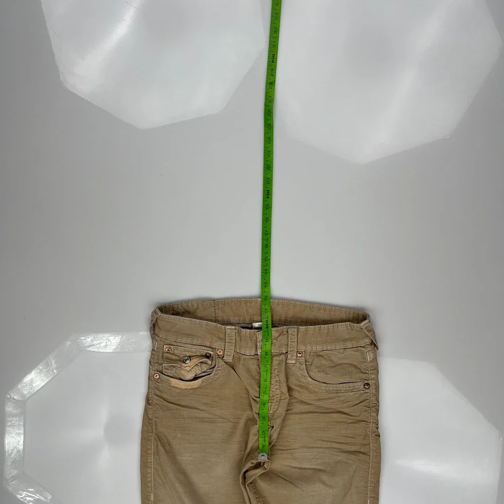 True Religion Cord Trousers - 32″ Waist Brown Cotton - Image 4