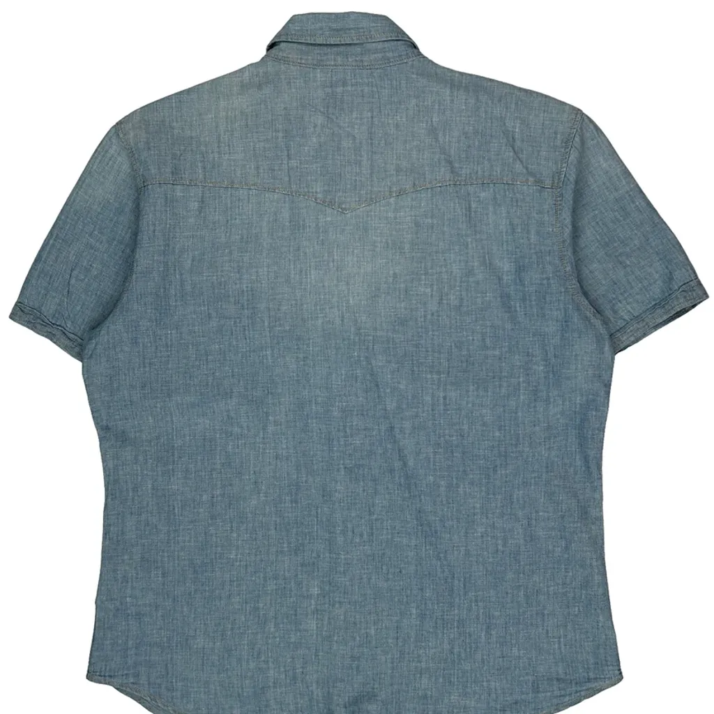 True Religion Denim Shirt - 2XL Blue Cotton - Image 6