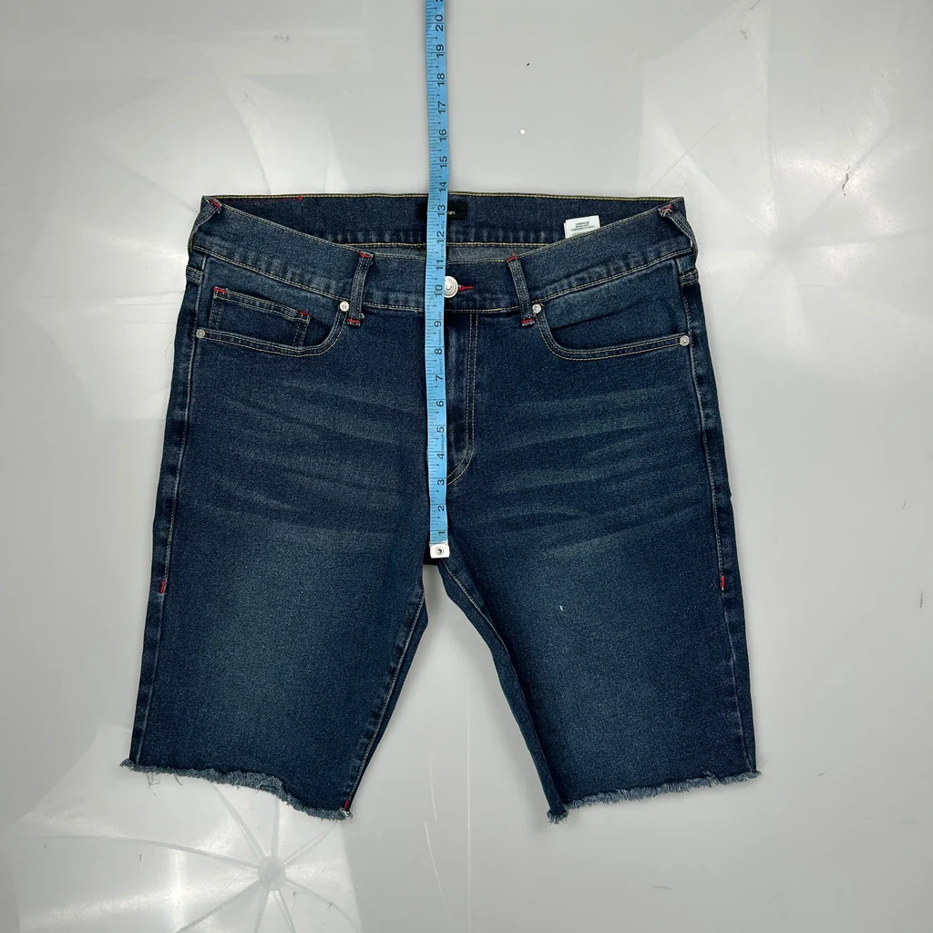 True Religion Denim Shorts - 36W 12L Blue Denim - Image 4