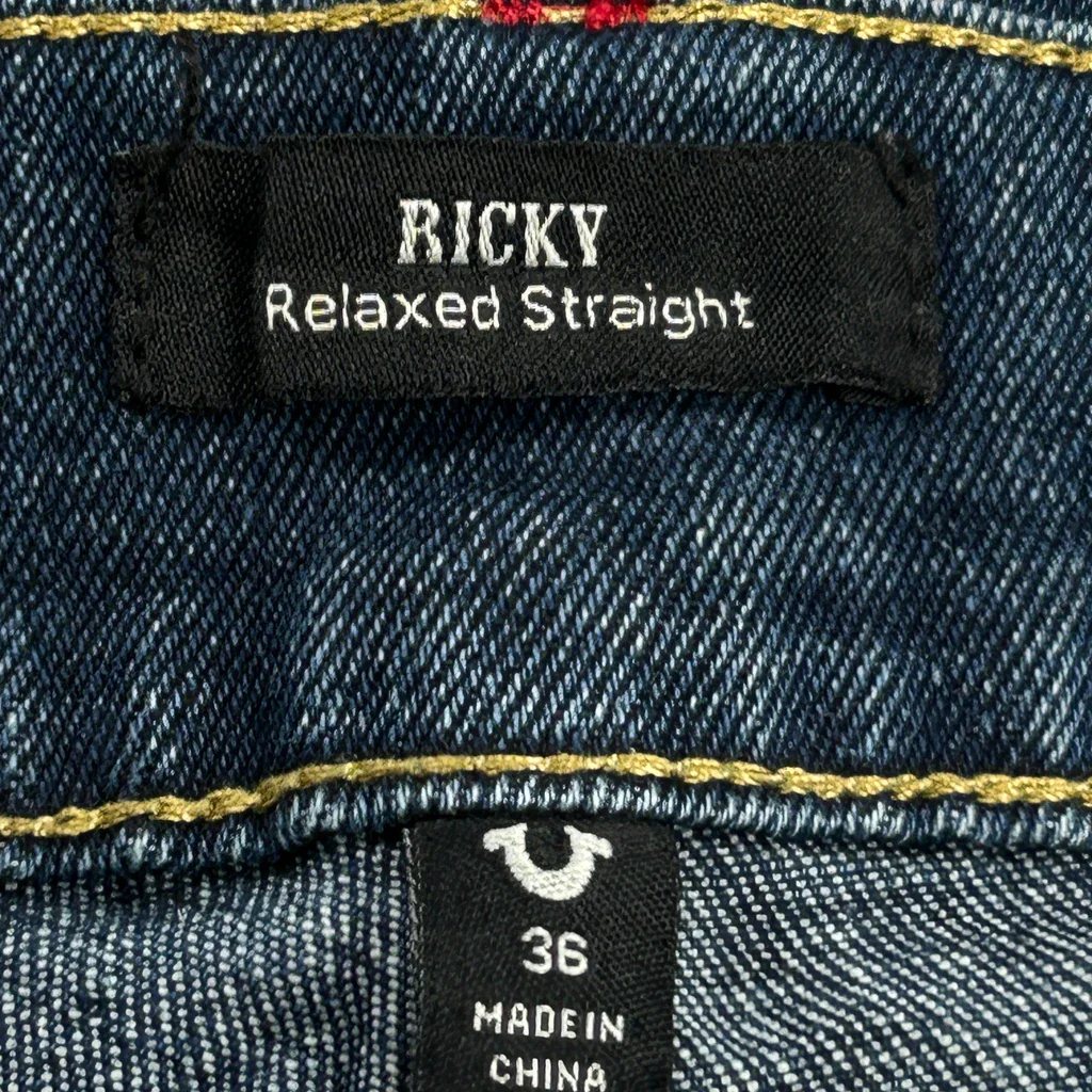 True Religion Denim Shorts - 36W 12L Blue Denim - Image 7