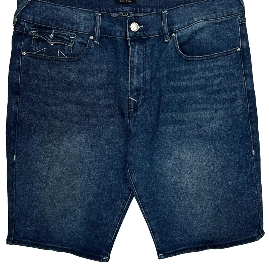 True Religion Denim Shorts - 40W 12L Blue Denim - Image 9