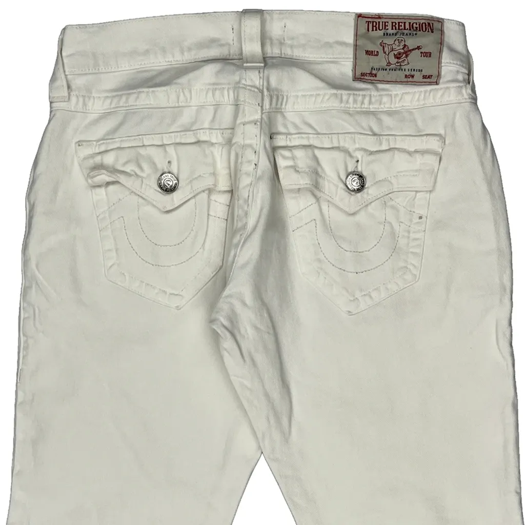 True Religion Denim Shorts - 31W 11L White Cotton - Image 8