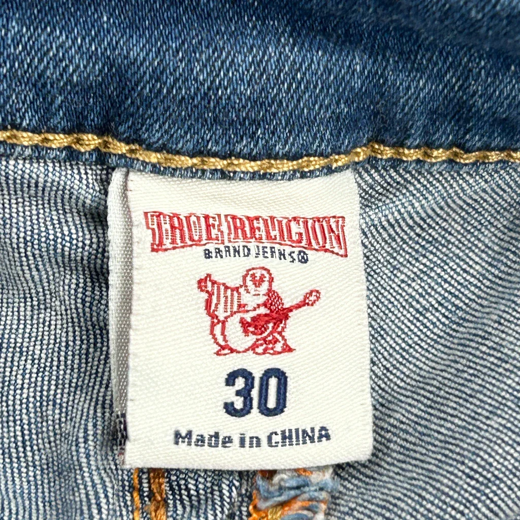 True Religion Denim Shorts - 28W UK 8 Blue Denim - Image 6