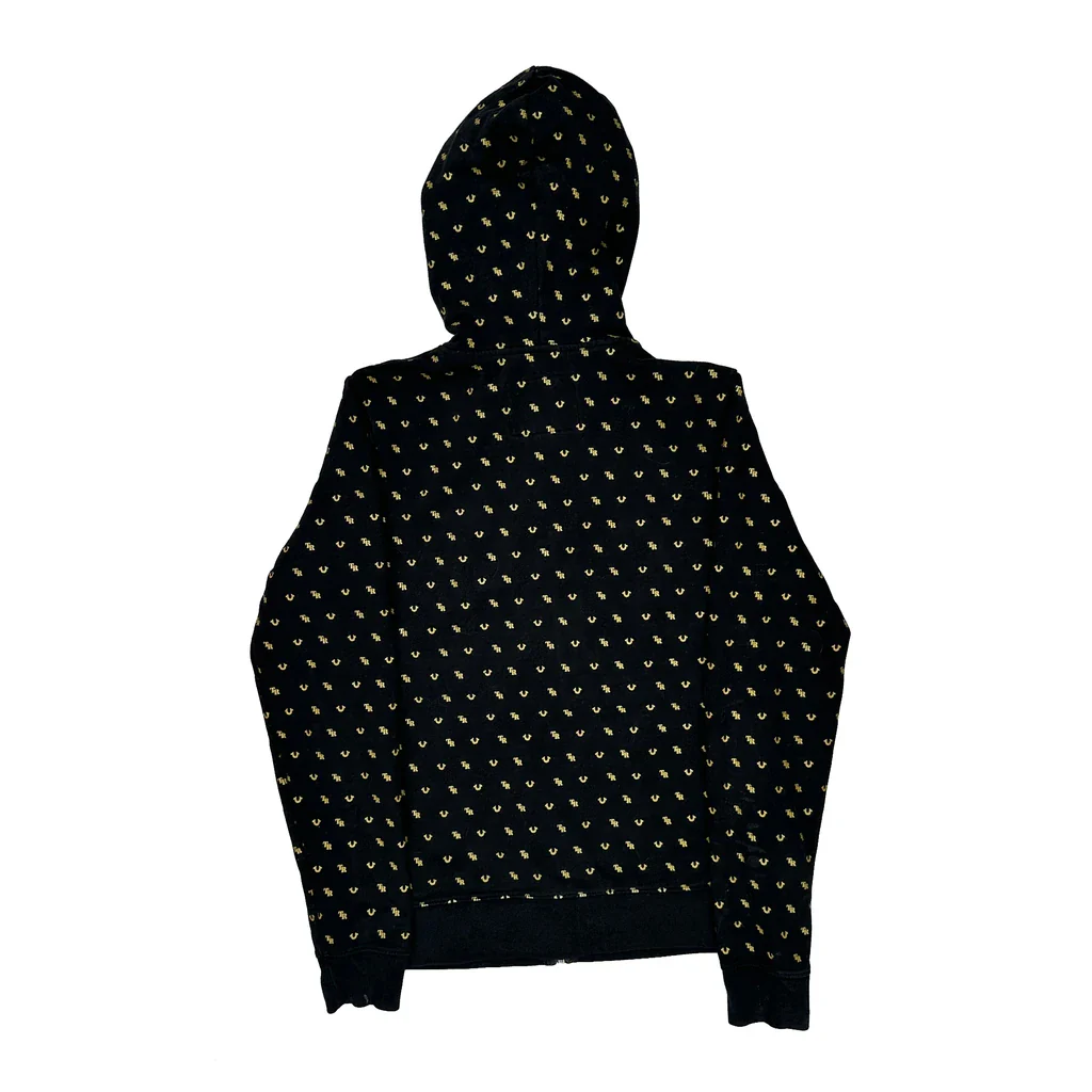 True Religion Hoodie - Medium Black Cotton - Image 2