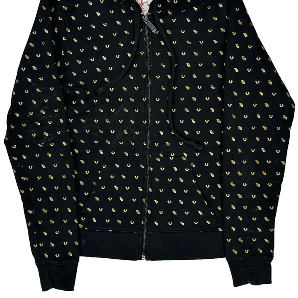True Religion Hoodie - Medium Black Cotton - Image 4