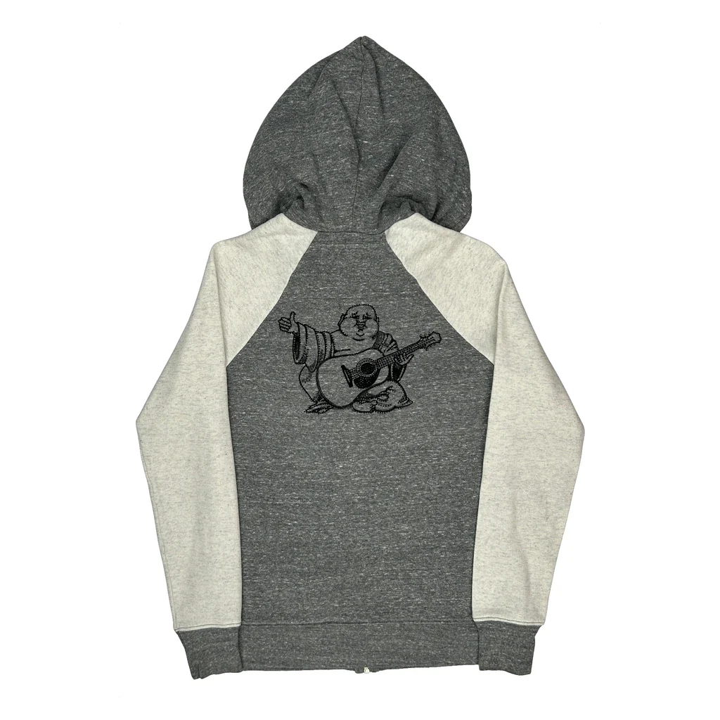 True Religion Graphic Hoodie - Medium Grey Cotton Blend - Image 2