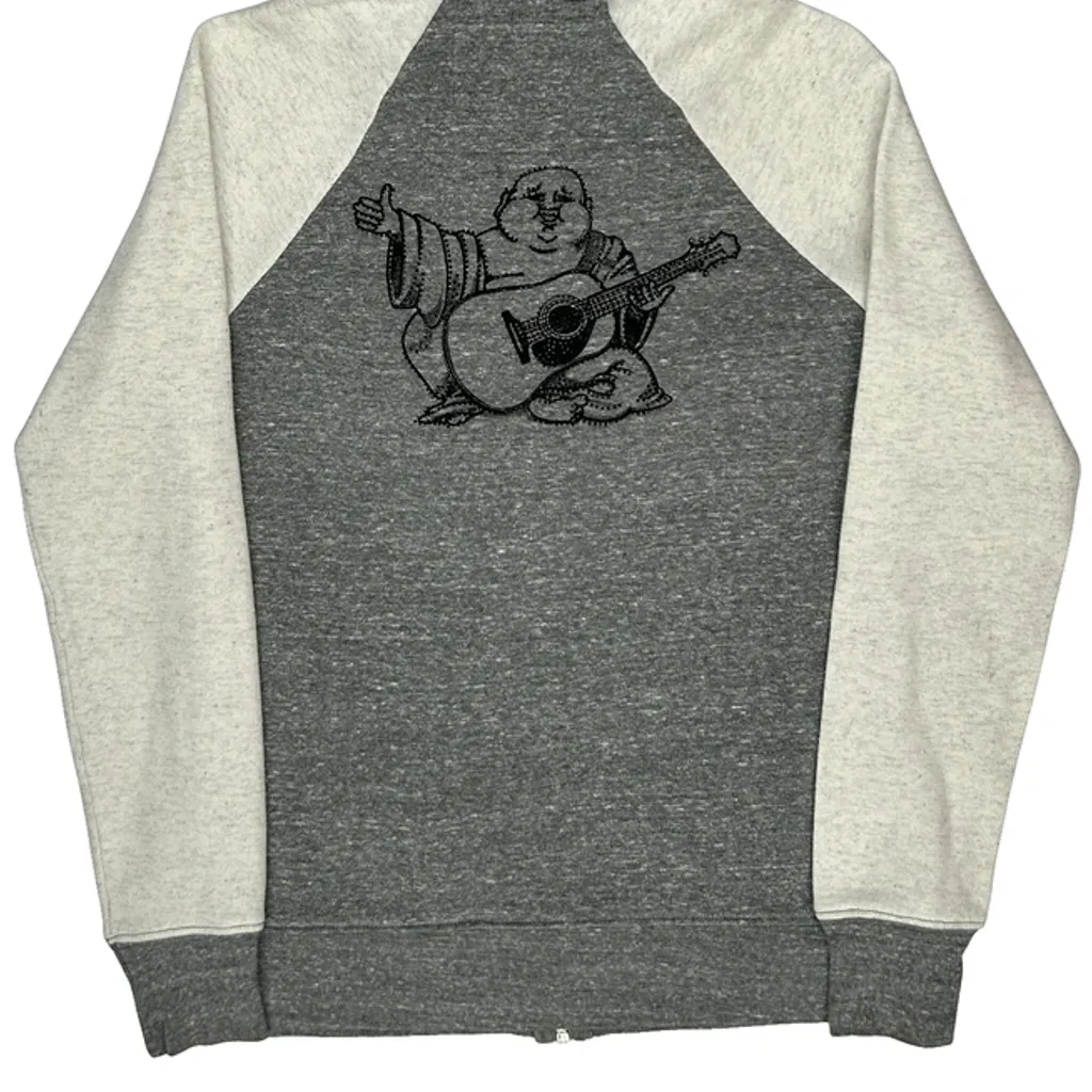 True Religion Graphic Hoodie - Medium Grey Cotton Blend - Image 6