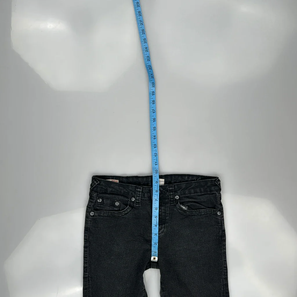 True Religion Skinny Jeans - 24W 26L Black Cotton - Image 4