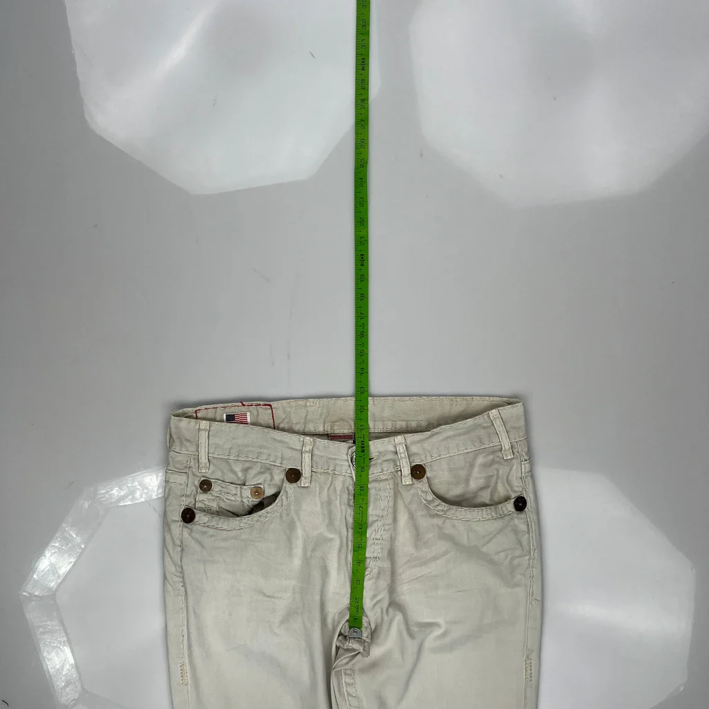 True Religion Jeans - 38W 32L Beige Cotton - Image 4