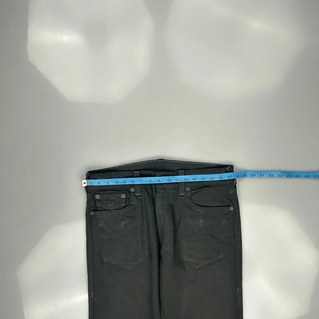 True Religion Slim Fit Jeans - 32W 31L Black Cotton Blend - Image 3