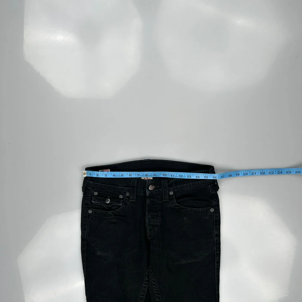 True Religion Slim Fit Jeans - 32W 33L Black Cotton - Image 3