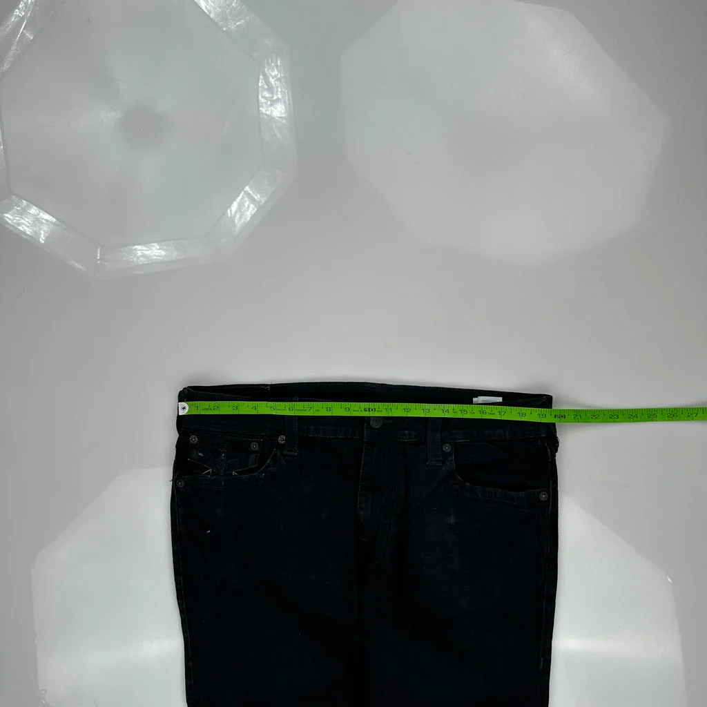 True Religion Contrast Stitch Jeans - 38W 29L Black Cotton - Image 3