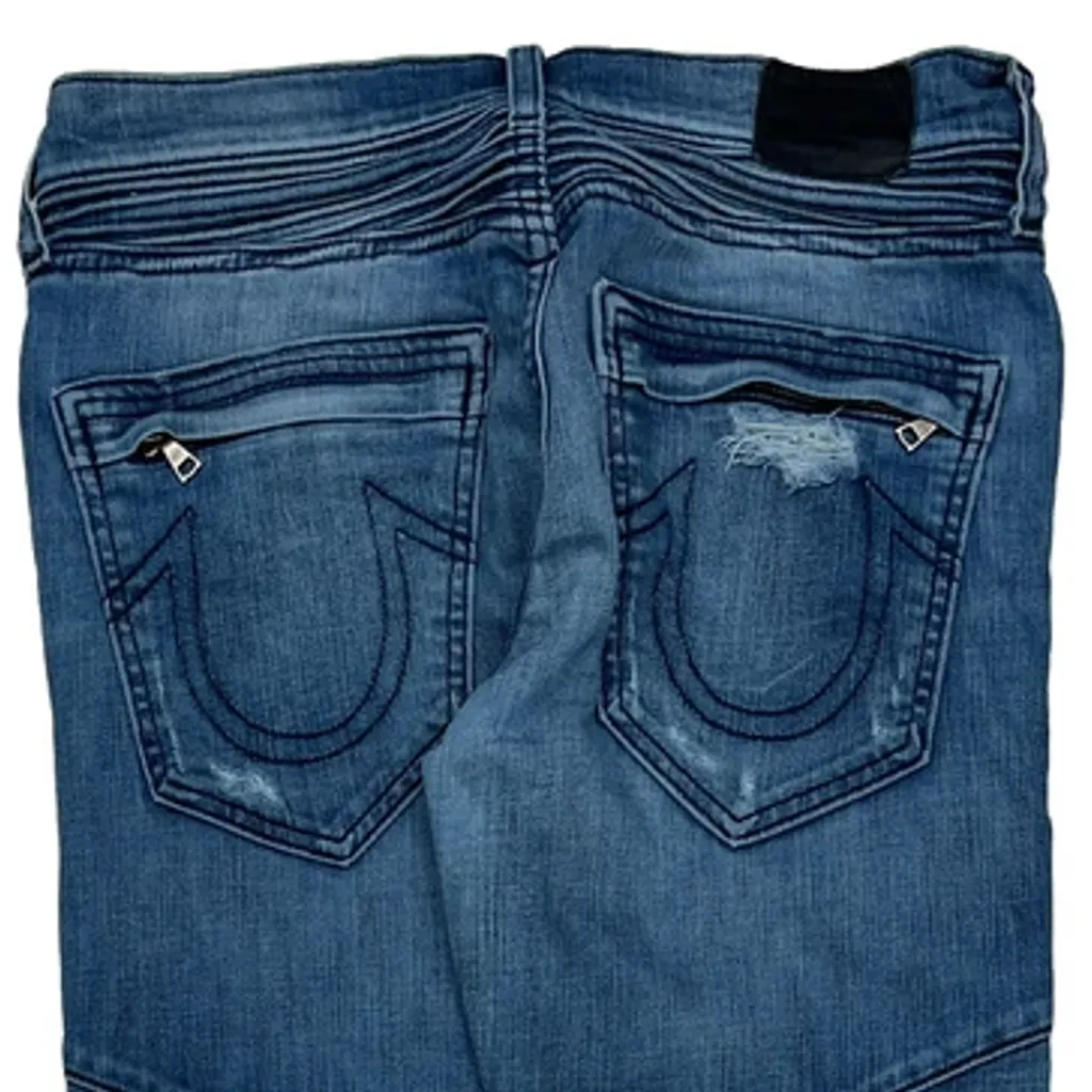True Religion Jeans - 30W 33L Blue Cotton - Image 7