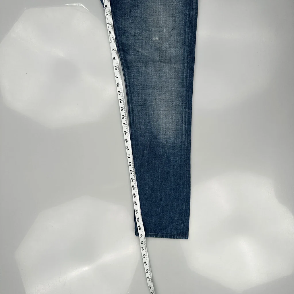 True Religion Slim Fit Jeans - 33W 31L Blue Cotton - Image 5