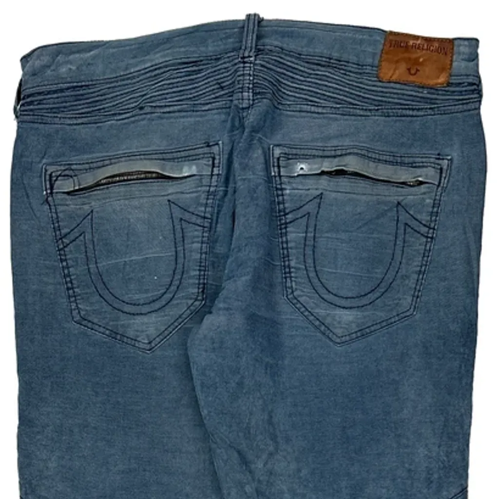True Religion Contrast Stitch Jeans - 33W 30L Blue Cotton - Image 9