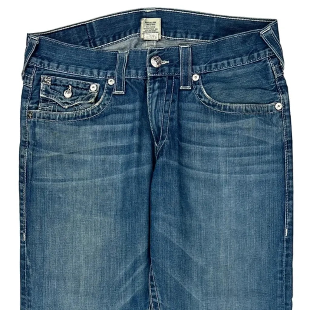 True Religion Boot Cut Jeans - 34W 31L Blue Cotton - Image 10
