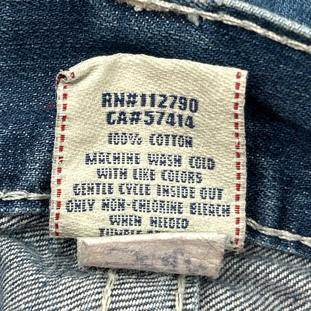 True Religion Boot Cut Jeans - 34W 31L Blue Cotton - Image 7