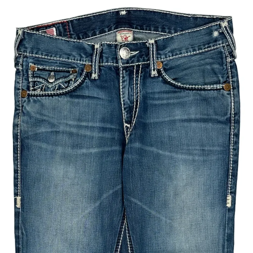 True Religion Boot Cut Jeans - 35W 29L Blue Cotton - Image 11