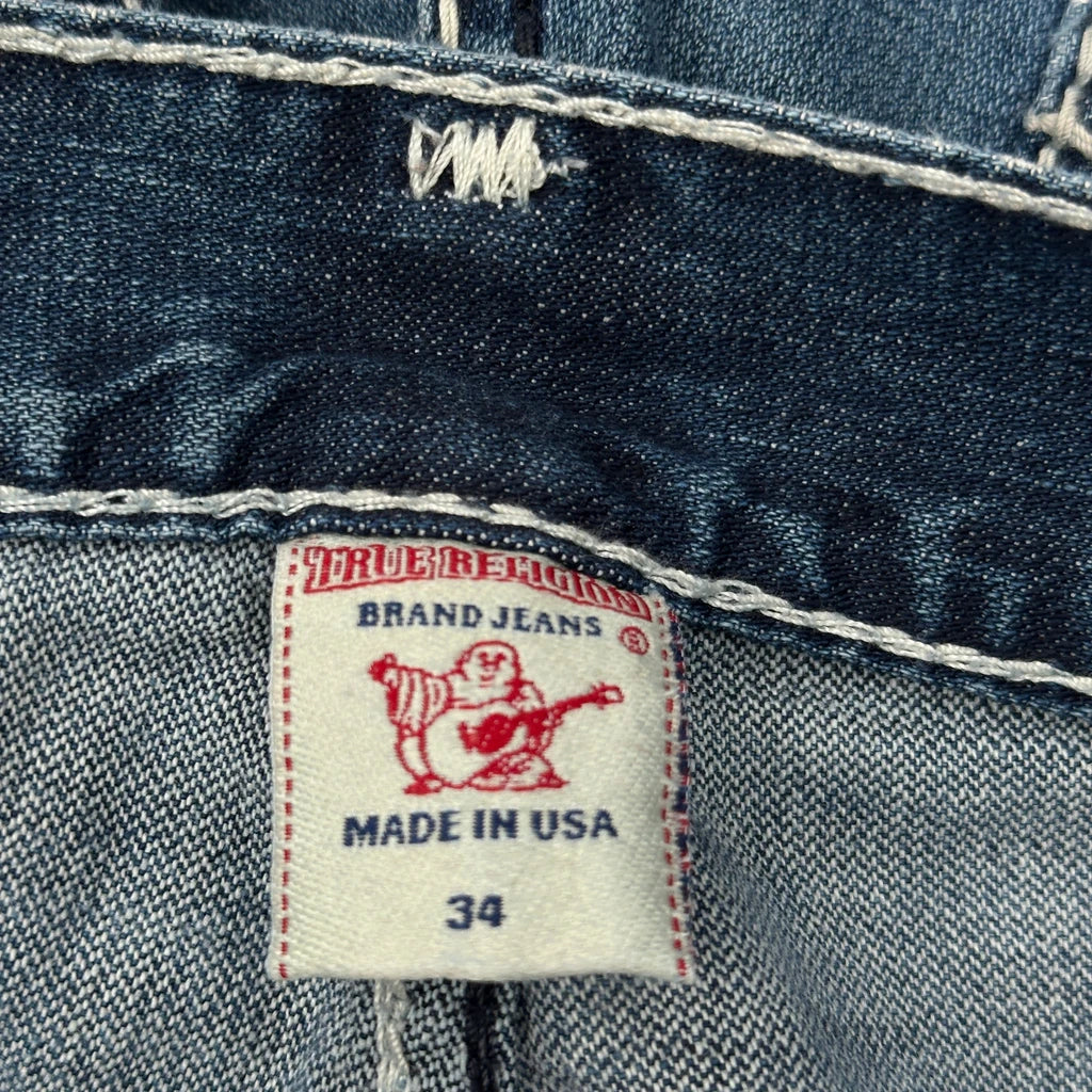 True Religion Boot Cut Jeans - 35W 29L Blue Cotton - Image 6