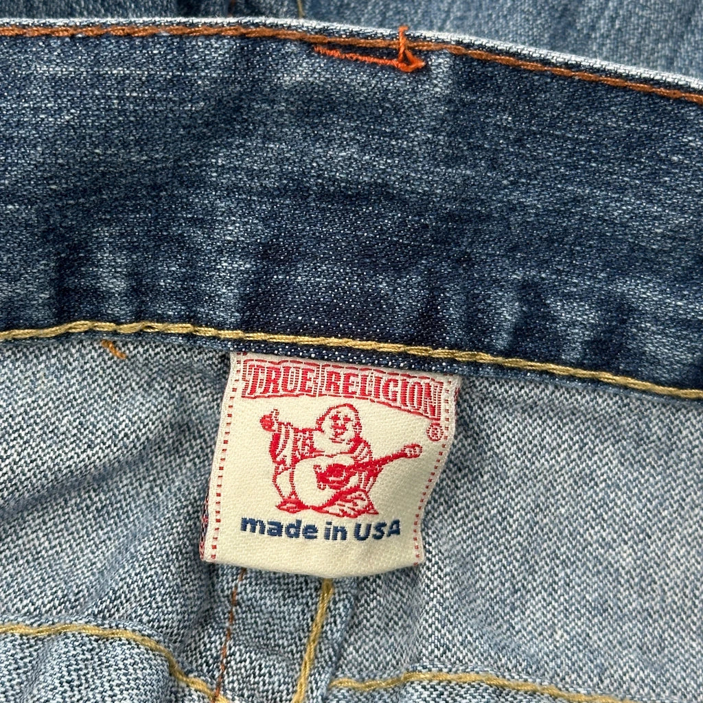 True Religion Boot Cut Jeans - 35W 32L Blue Cotton - Image 6