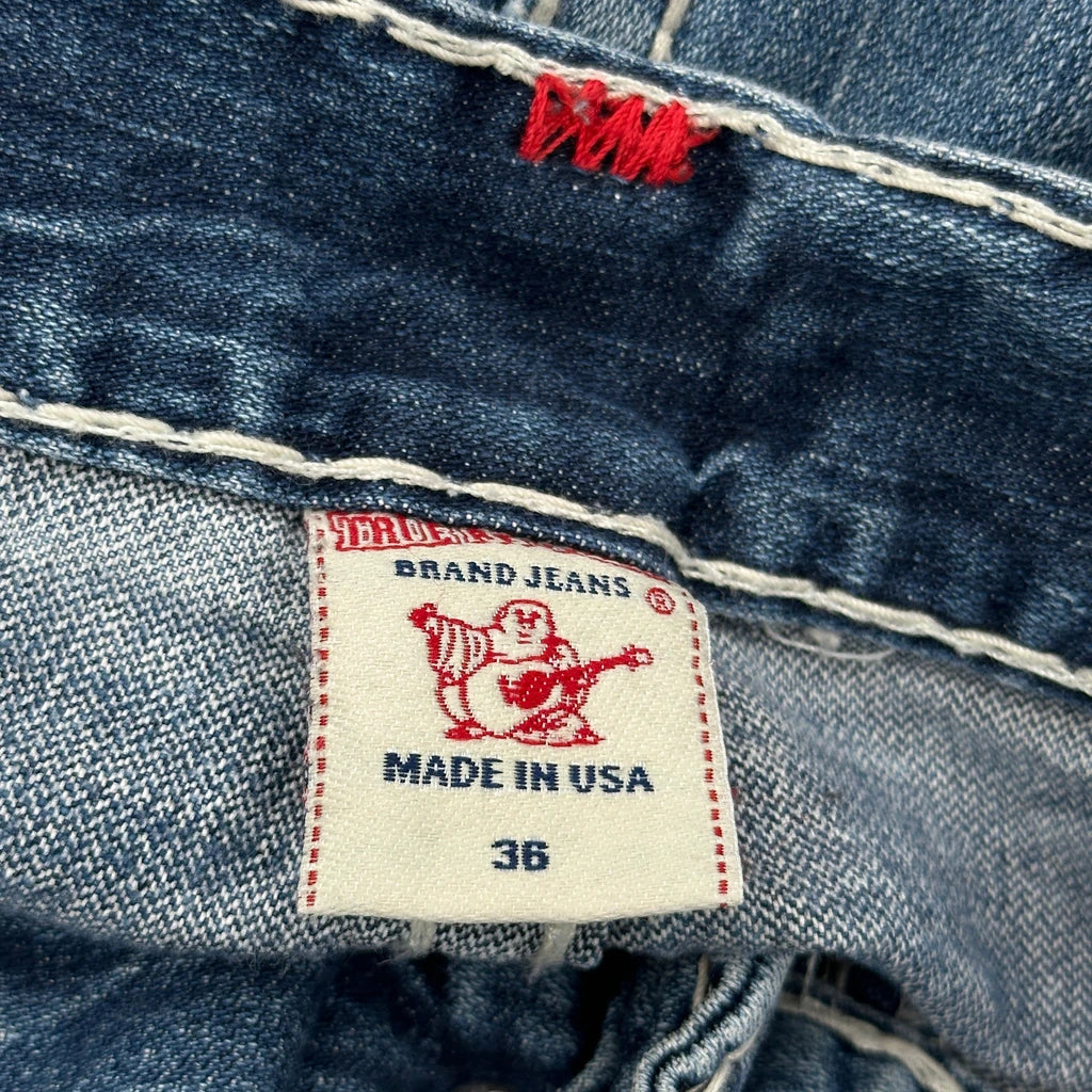 True Religion Contrast Stitch Jeans - 36W 30L Blue Cotton - Image 6
