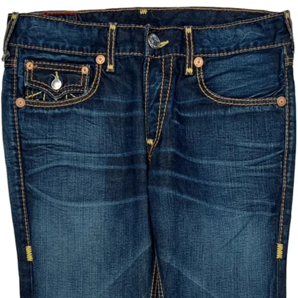 True Religion Contrast Stitch Jeans - 36W 32L Blue Denim - Image 9