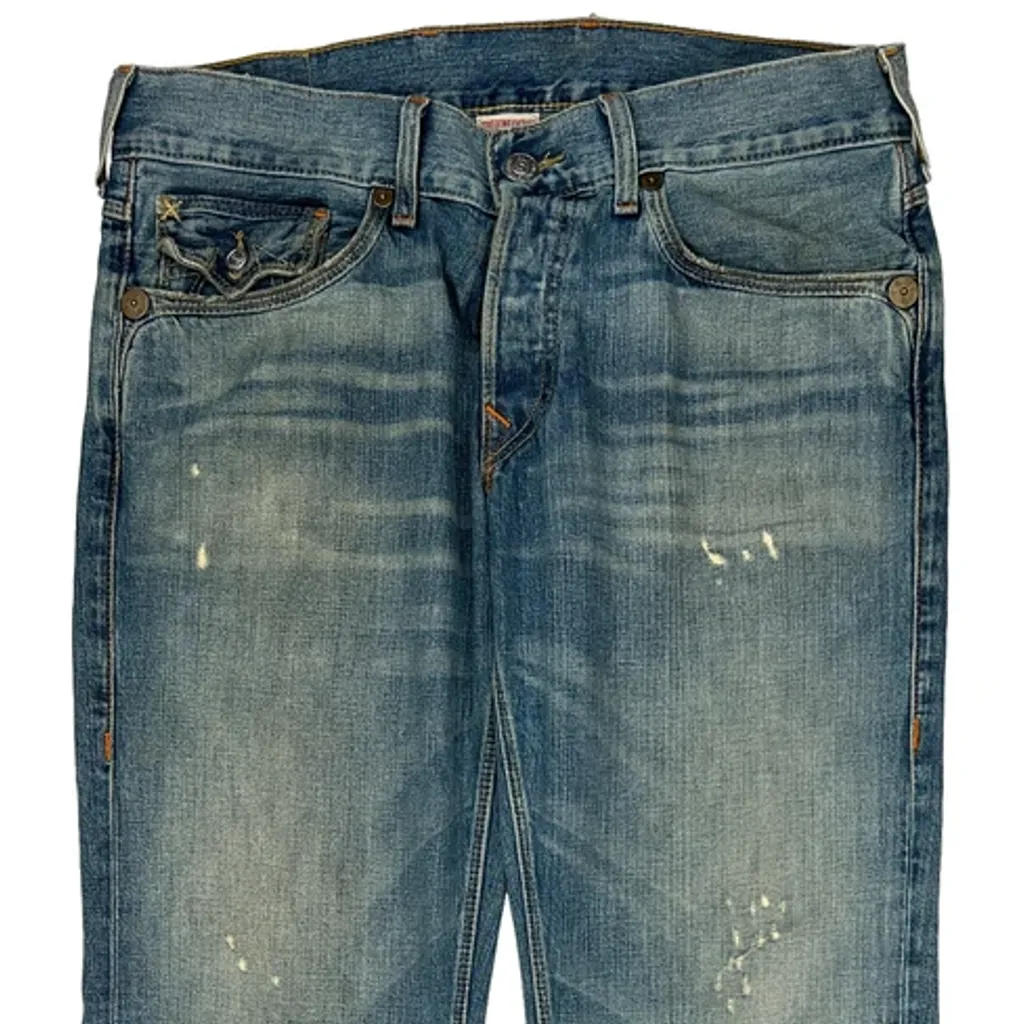 True Religion Boot Cut Jeans - 36W 34L Blue Cotton - Image 11
