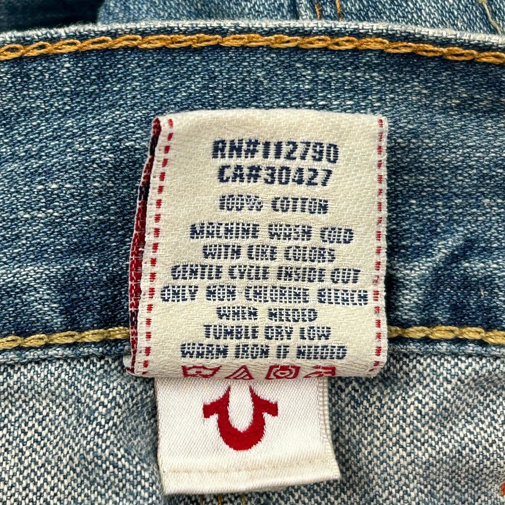 True Religion Boot Cut Jeans - 36W 34L Blue Cotton - Image 7