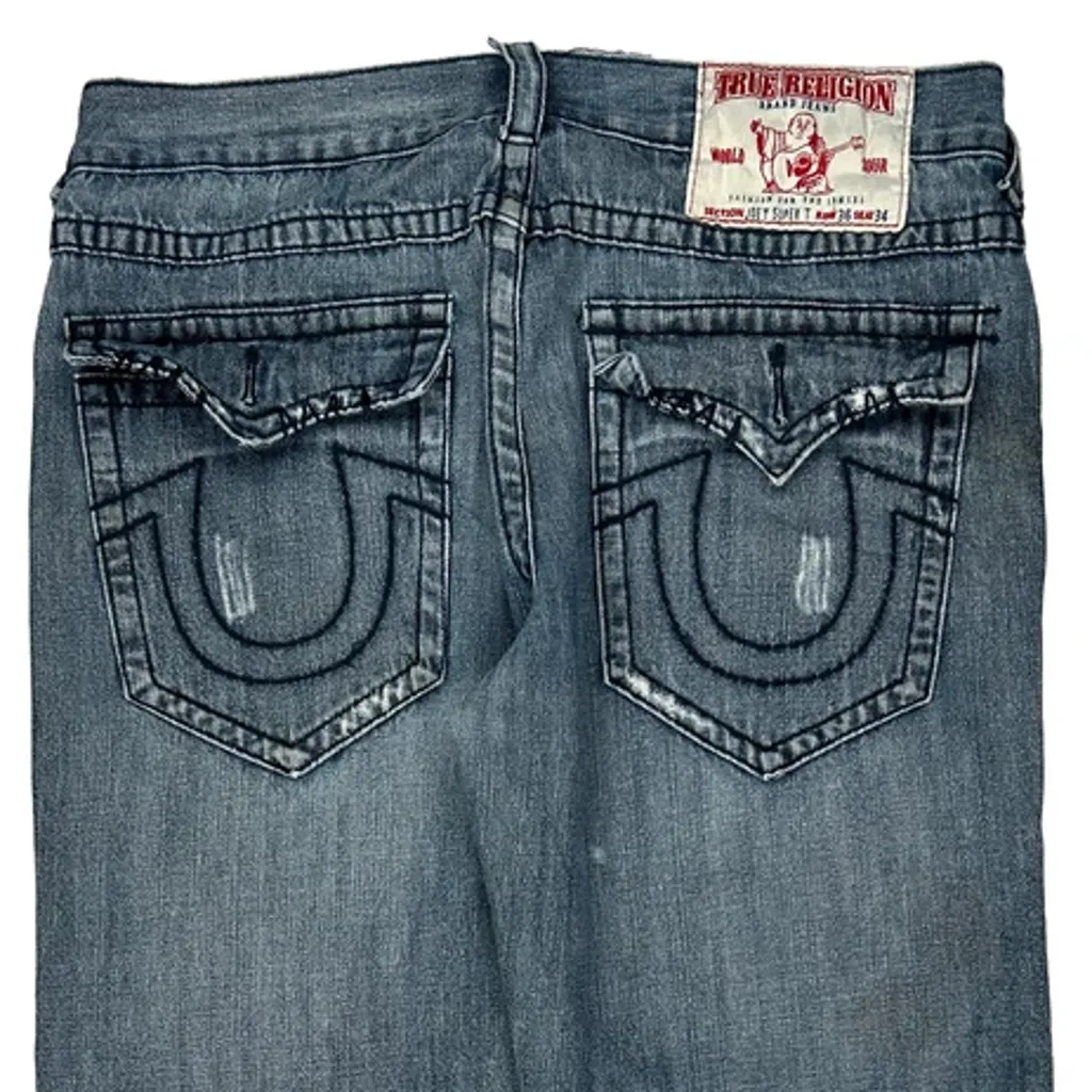 True Religion Jeans - 36W 33L Blue Cotton - Image 8