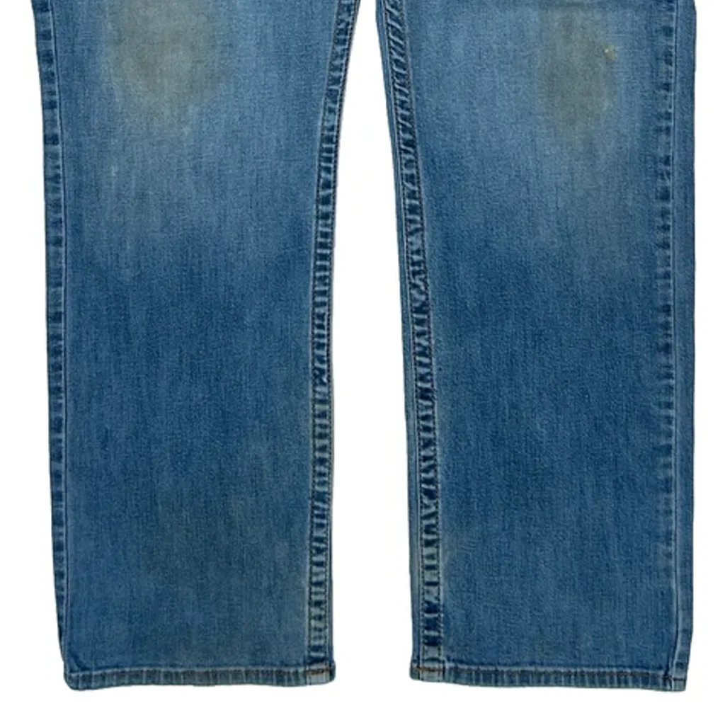 True Religion Ricky Relaxed Straight Jeans - 36W 30L Blue Denim - Image 10