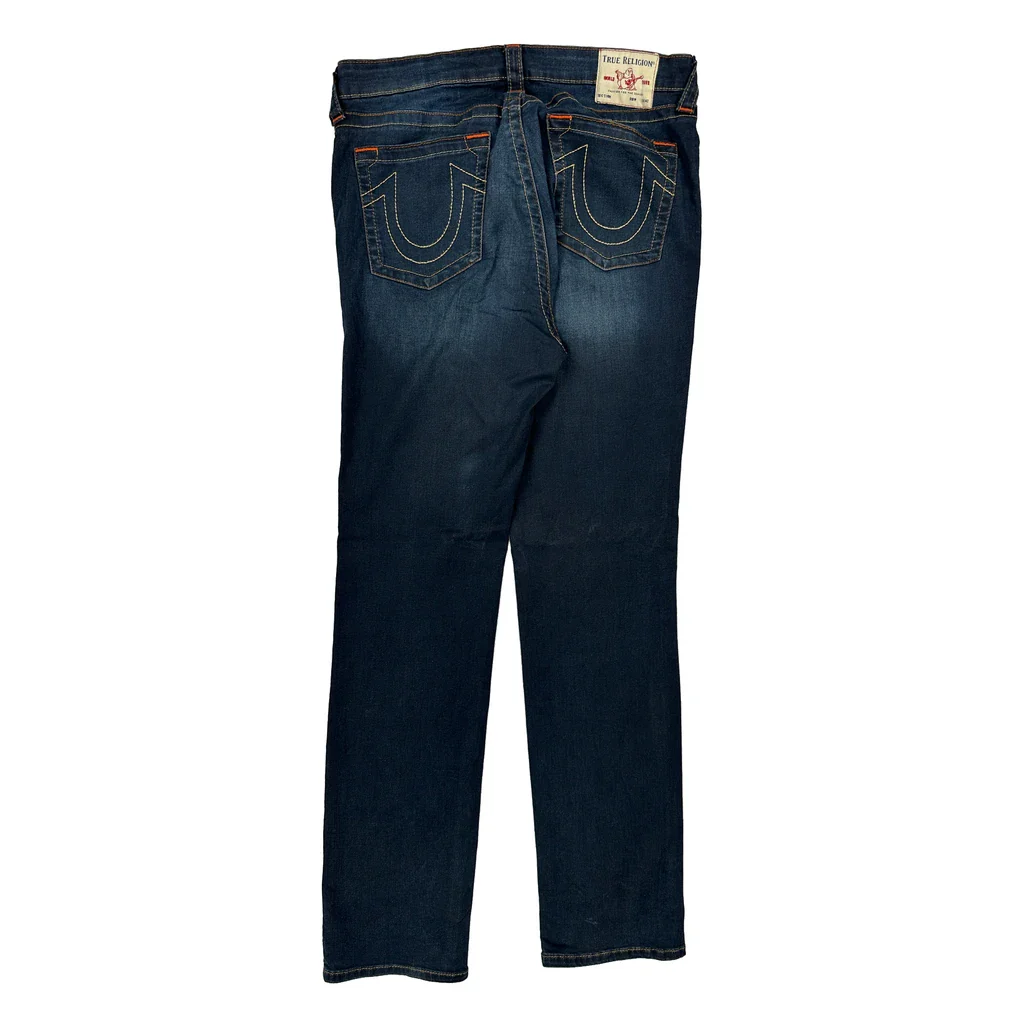 True Religion Slim Fit Jeans - 32W 33L Dark Wash Denim
