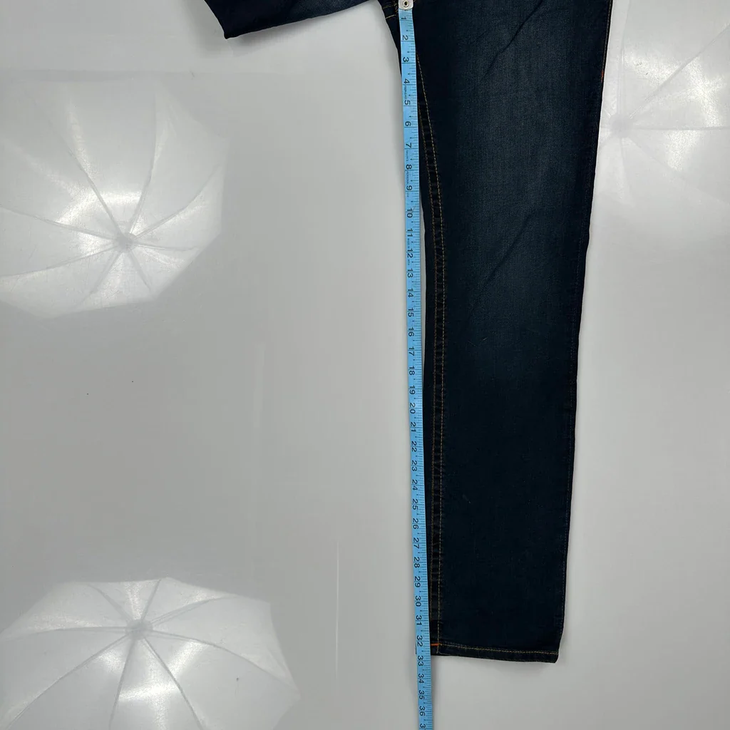 True Religion Slim Fit Jeans - 32W 33L Dark Wash Denim - Image 5