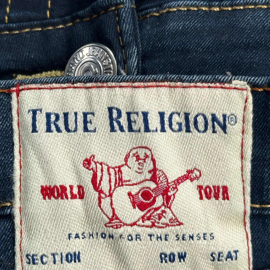 True Religion Slim Fit Jeans - 32W 33L Dark Wash Denim - Image 6