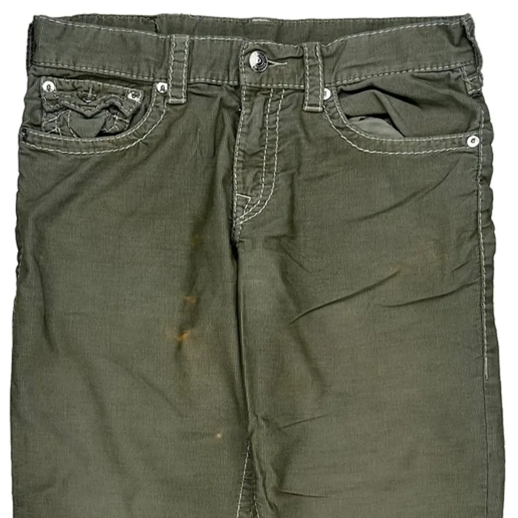 True Religion Jeans - 34W 27L Green Cotton - Image 10